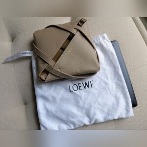 Real Leather Puzzle Mini Fold Tote